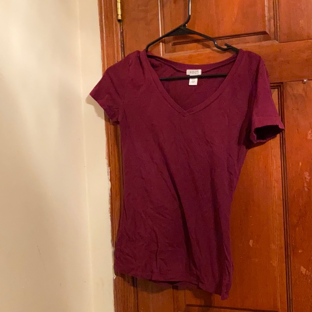 burgandy top